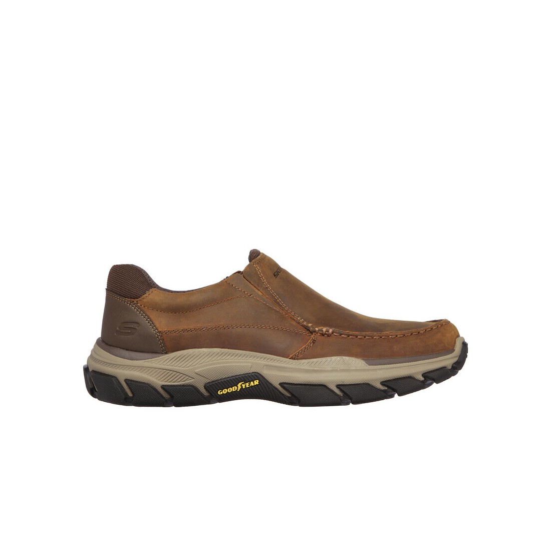 Giày Skechers Relaxed Fit: Respected - Catel Nam Nâu