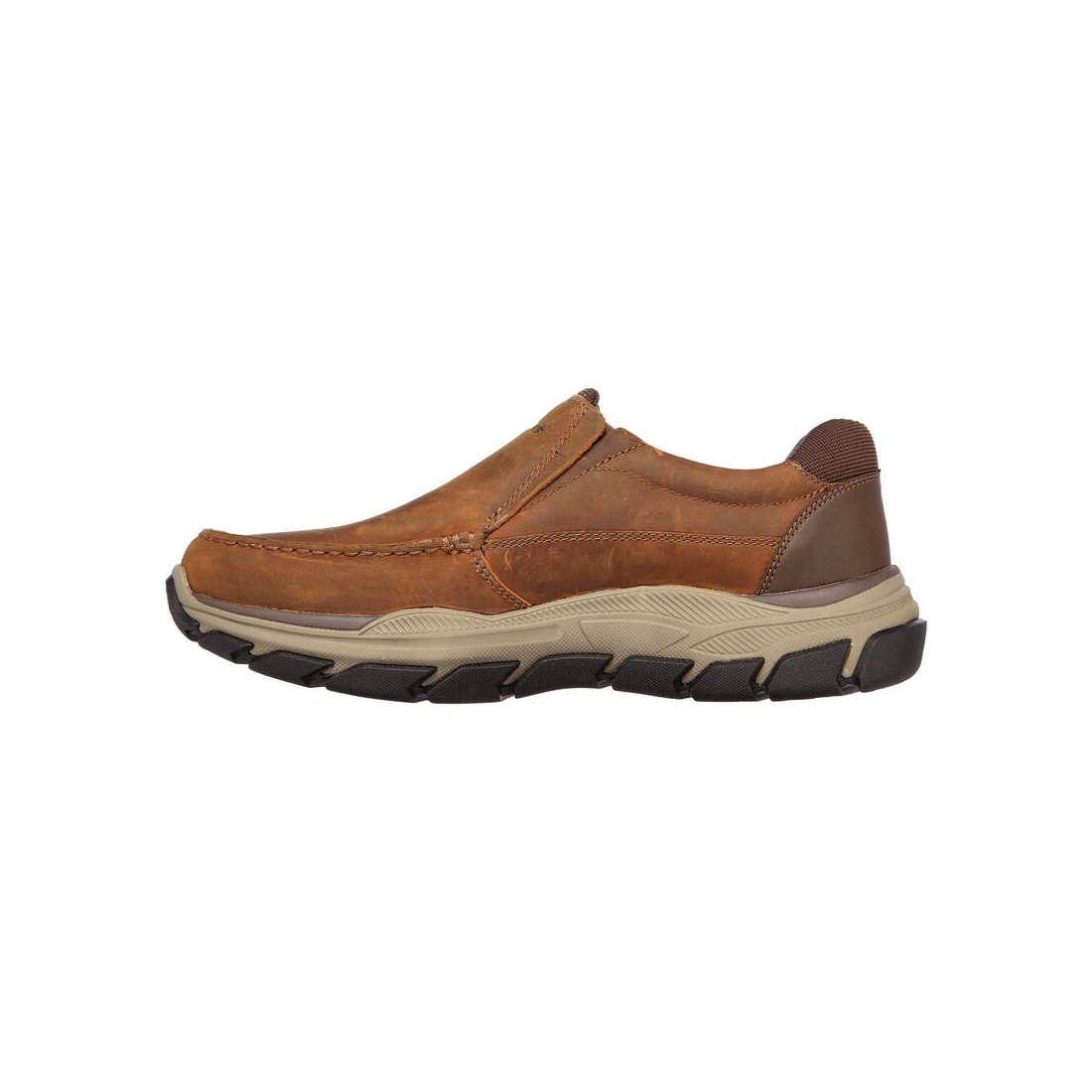 Giày Skechers Relaxed Fit: Respected - Catel Nam Nâu