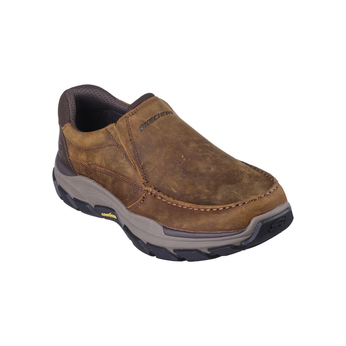 Giày Skechers Relaxed Fit: Respected - Catel Nam Nâu