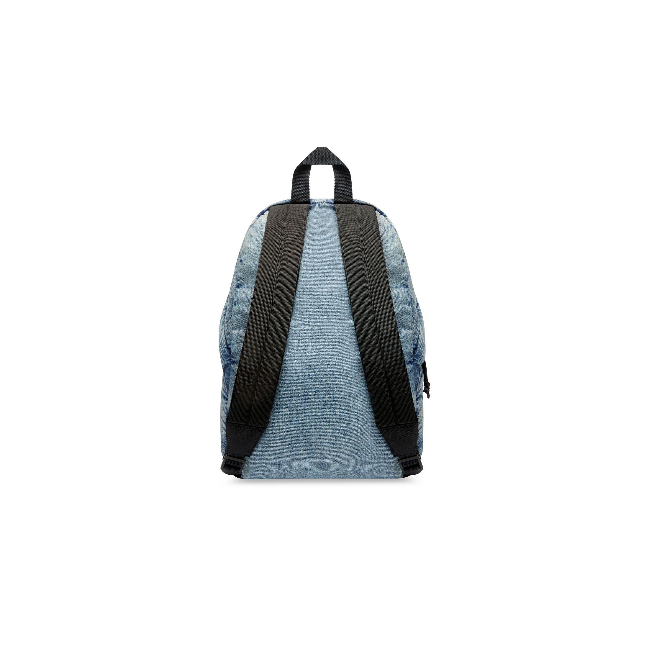 Túi Balenciaga Explorer Backpack Denim Nam Xanh Dương