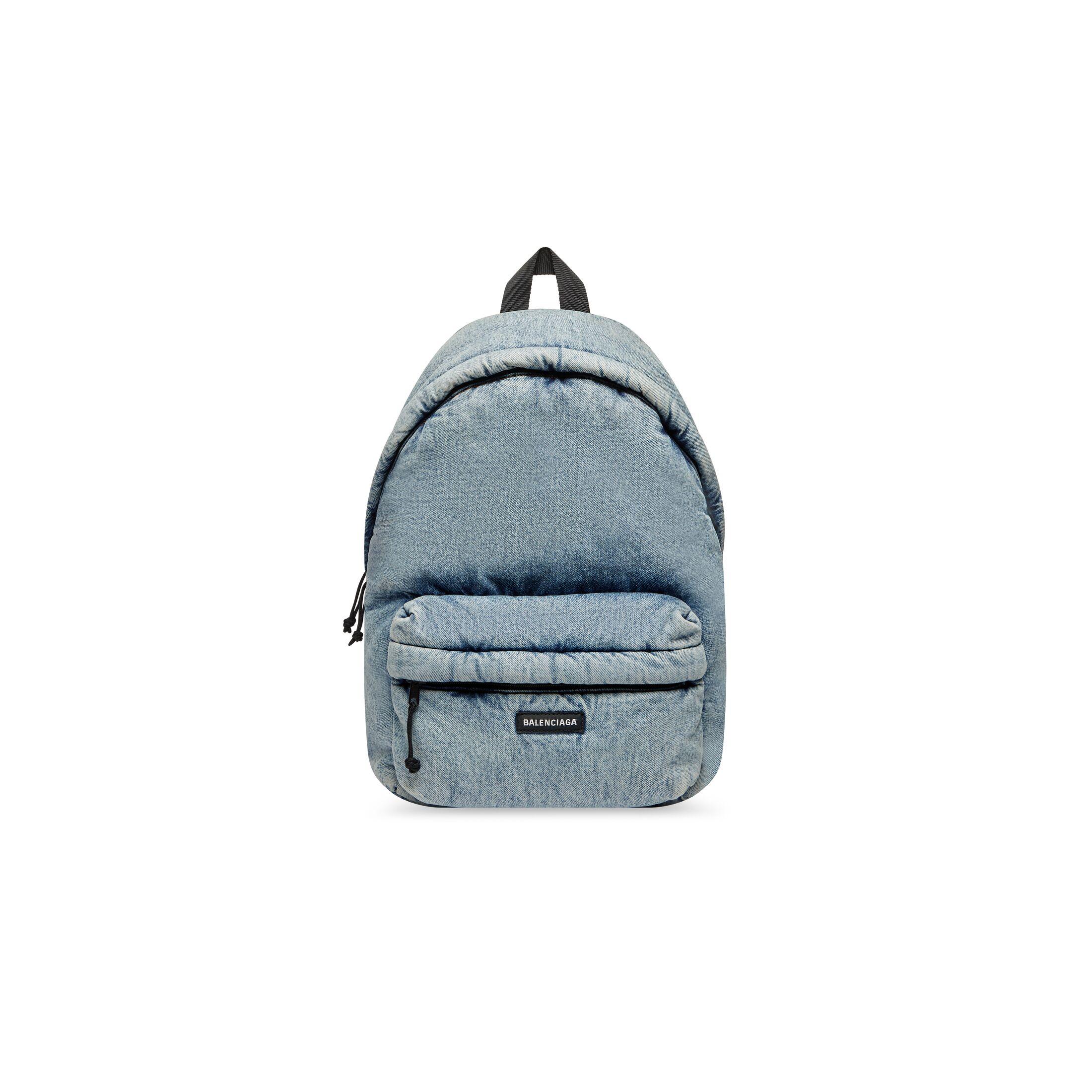 Túi Balenciaga Explorer Backpack Denim Nam Xanh Dương