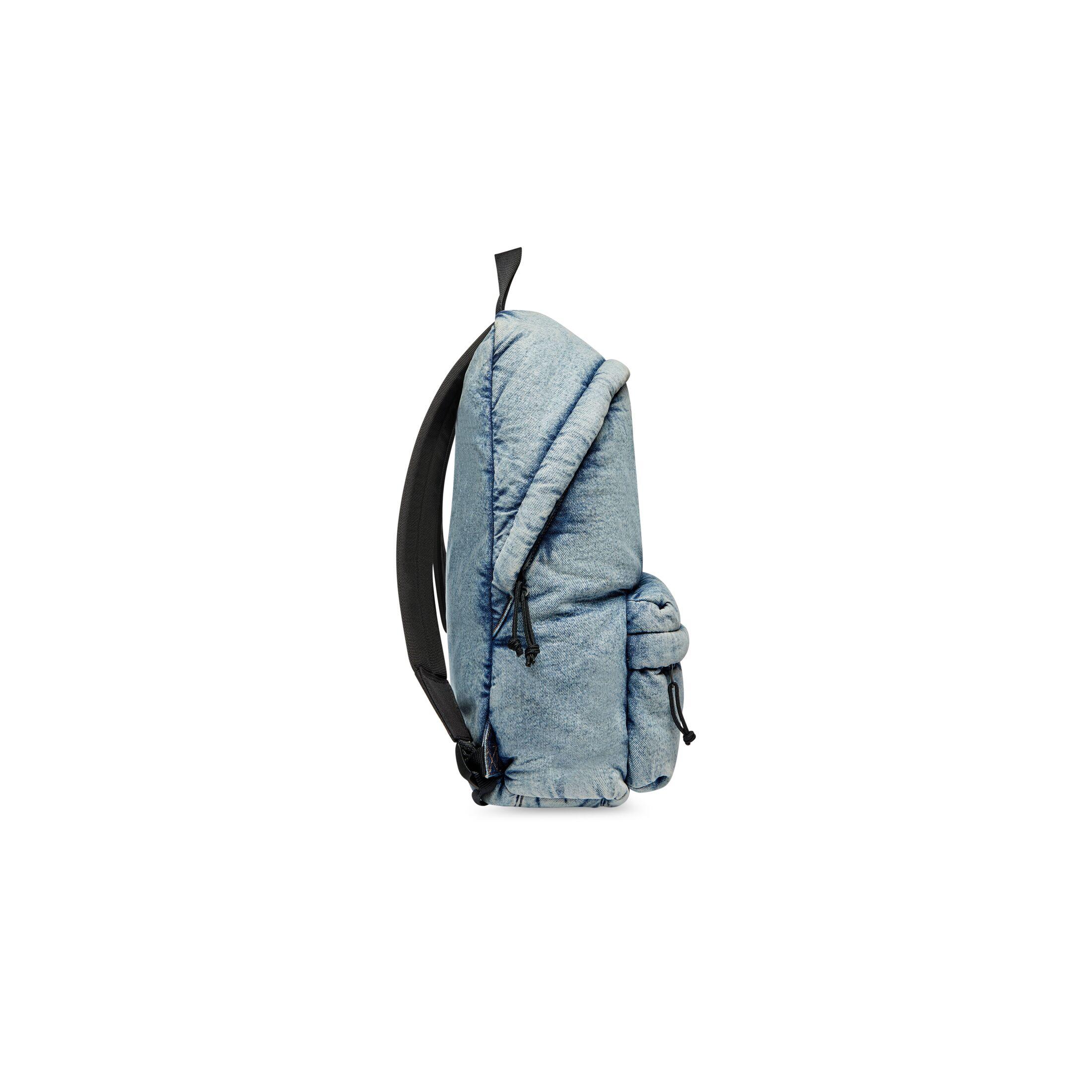 Túi Balenciaga Explorer Backpack Denim Nam Xanh Dương