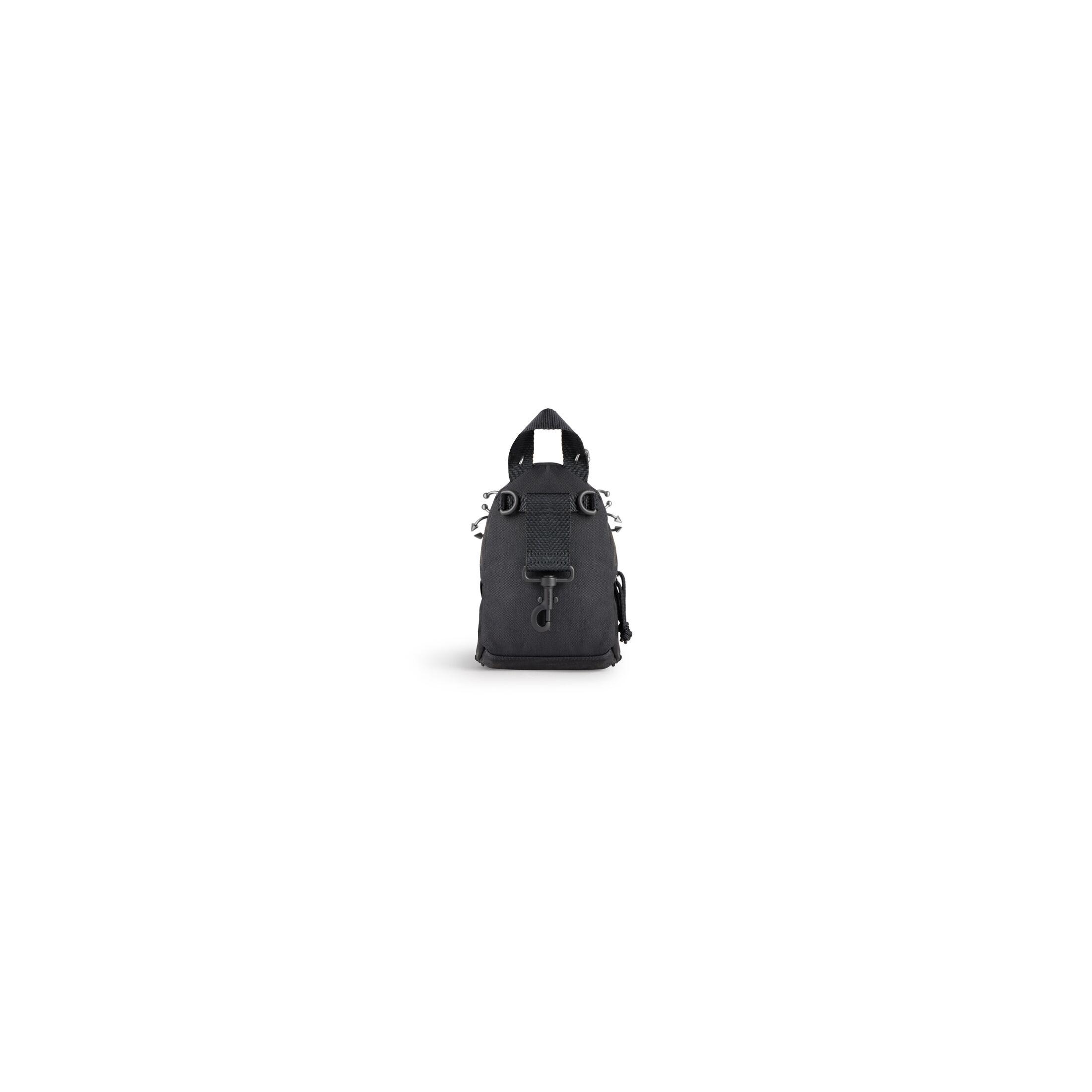 Túi Balenciaga Explorer Mini Backpack With Piercings Nam Đen