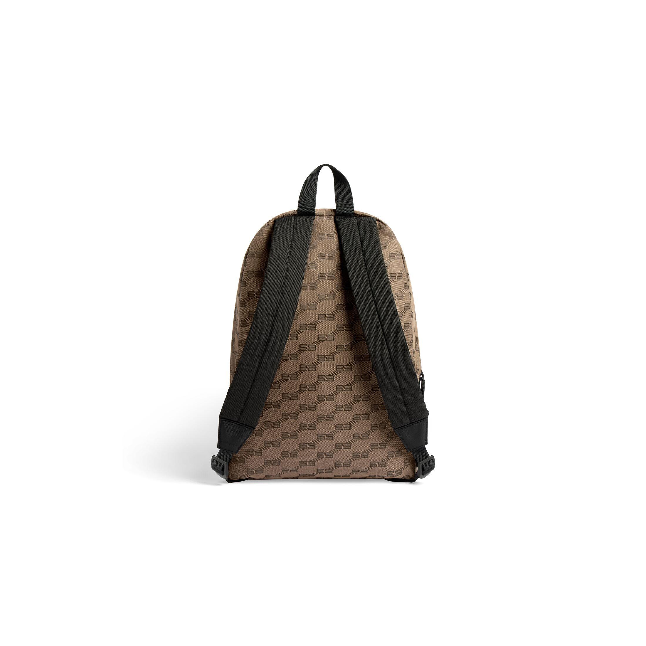 Túi Balenciaga Signature Medium Backpack Bb Monogram Jacquard Canvas Nam Be