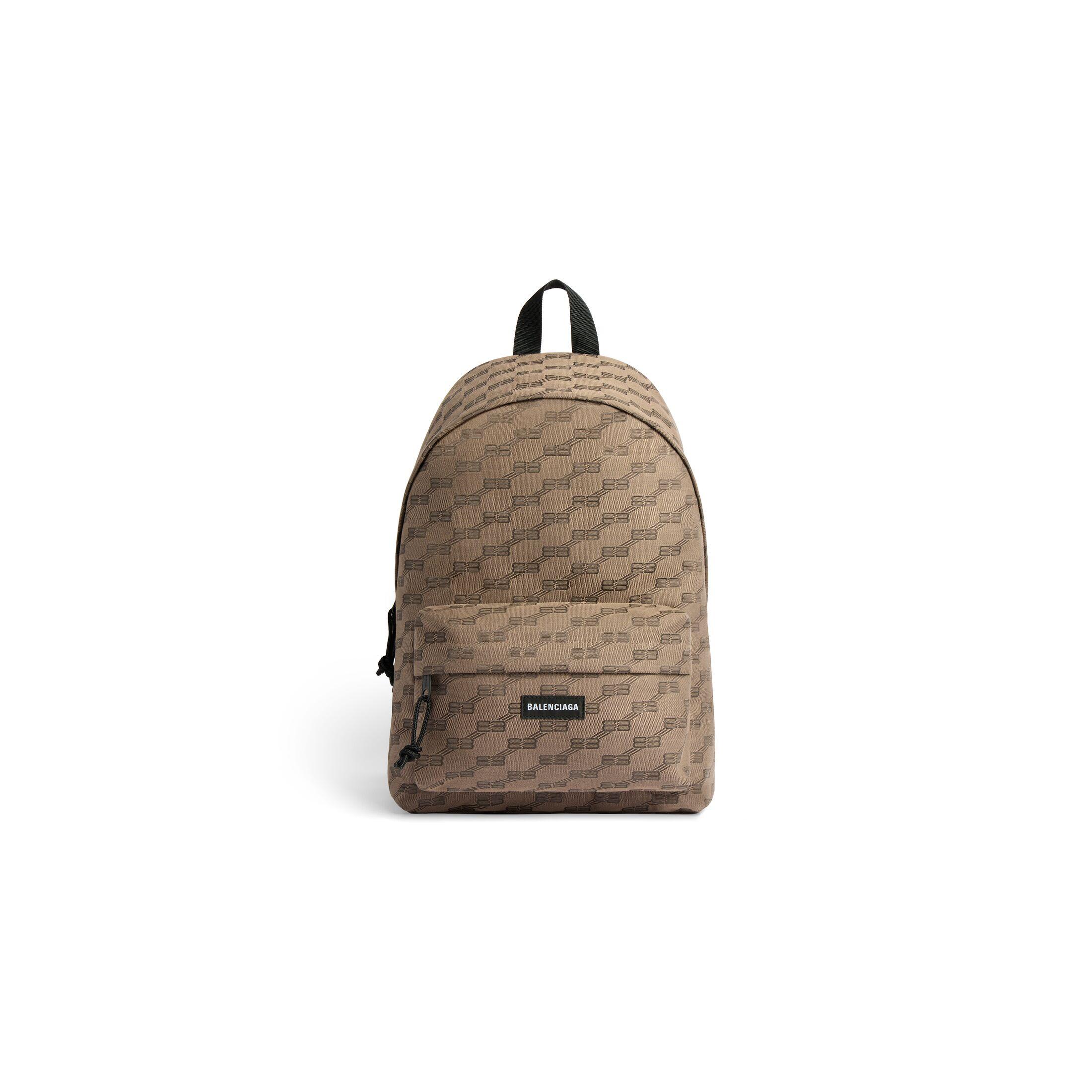 Túi Balenciaga Signature Medium Backpack Bb Monogram Jacquard Canvas Nam Be