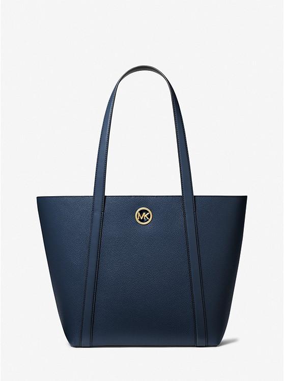 Túi Michael Kors Hadleigh Large Pebbled Leather Tote Bag Nữ Xanh Navy