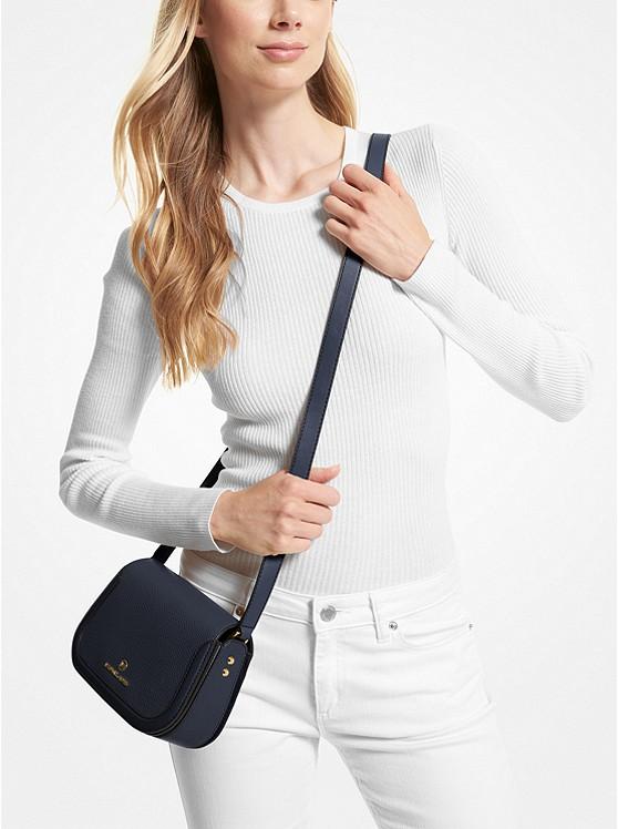 Túi Michael Kors Lucie Small Pebbled Leather Crossbody Bag Nữ Xanh Navy