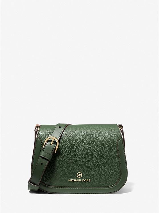 Túi Michael Kors Lucie Small Pebbled Leather Crossbody Bag Nữ Xanh Lá