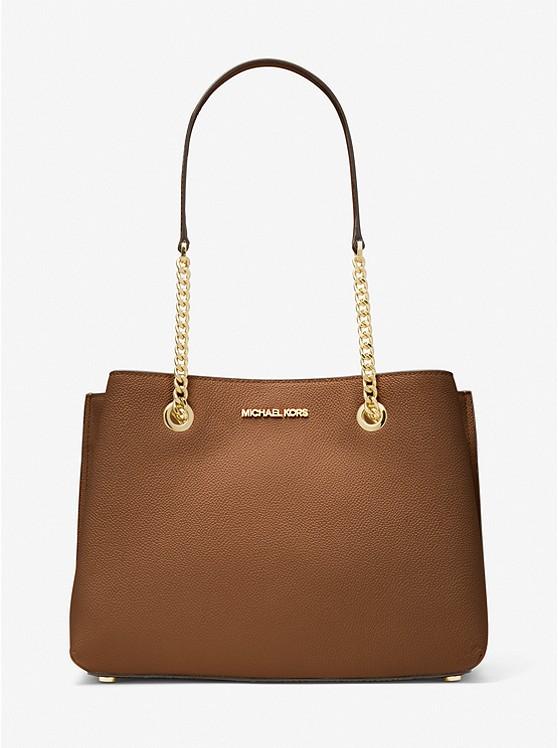 Túi Michael Kors Teagan Large Pebbled Leather Shoulder Bag Nữ Nâu