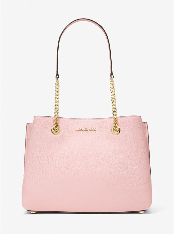 Túi Michael Kors Teagan Large Pebbled Leather Shoulder Bag Nữ Hồng