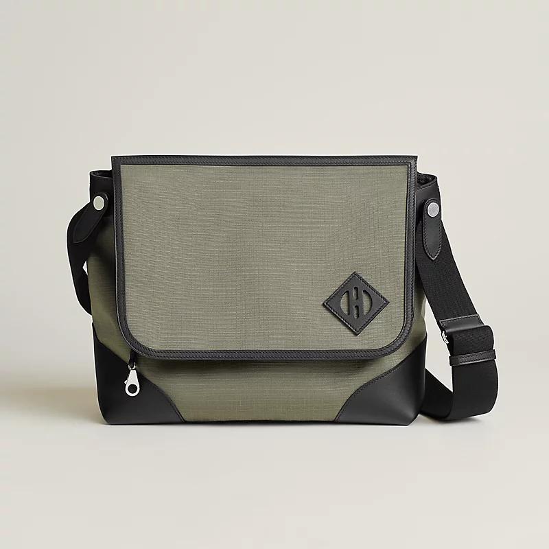 Túi Hermes Allback Messenger Bag Nam Xám