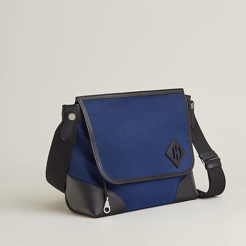 Túi Hermes Allback Messenger Bag Nam Xanh Navy