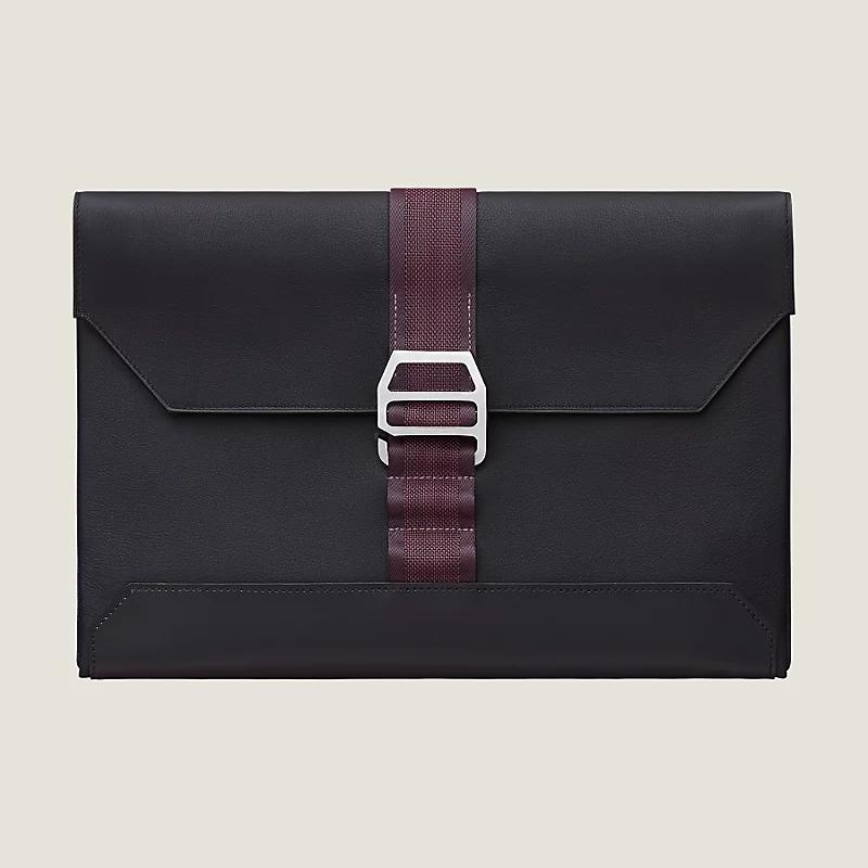 Túi Hermes Cityslide Pouch Nam Đen