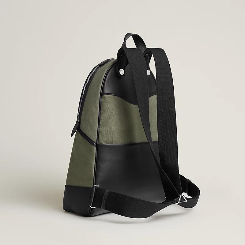 Túi Hermes Hermès Allback Backpack Nam Xanh Lá