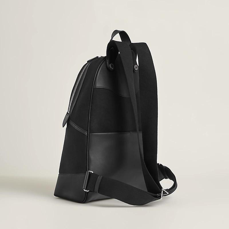 Túi Hermes Hermès Allback Backpack Nam Đen