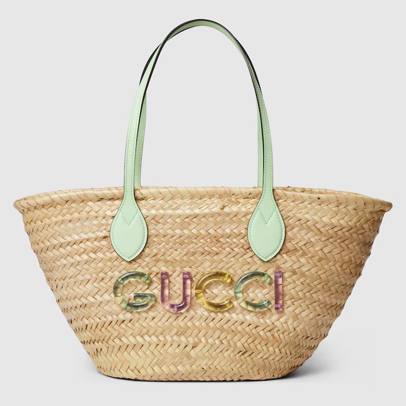 Túi Gucci Small Tote Bag With Gucci Logo Nữ Be