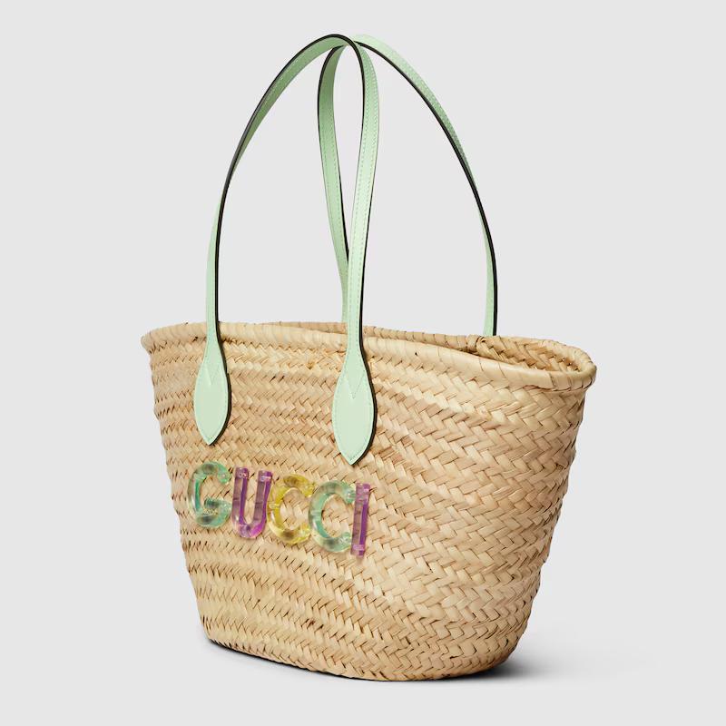 Túi Gucci Small Tote Bag With Gucci Logo Nữ Be