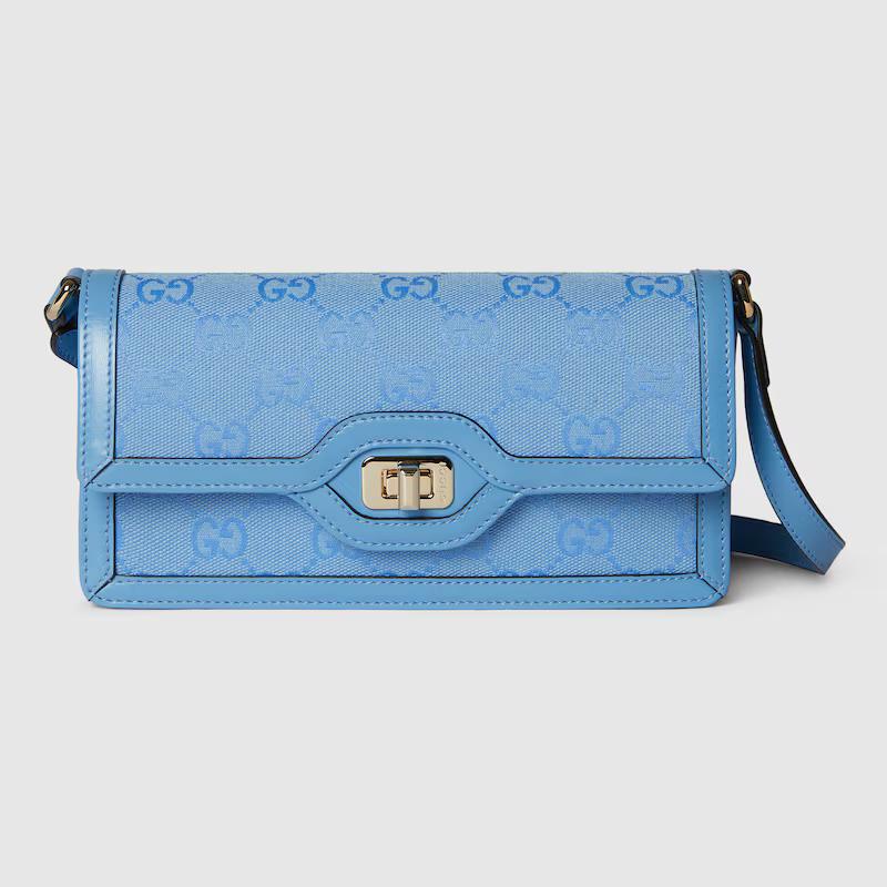 Túi Gucci Gucci Luce Mini Shoulder Bag Nữ Xanh Dương