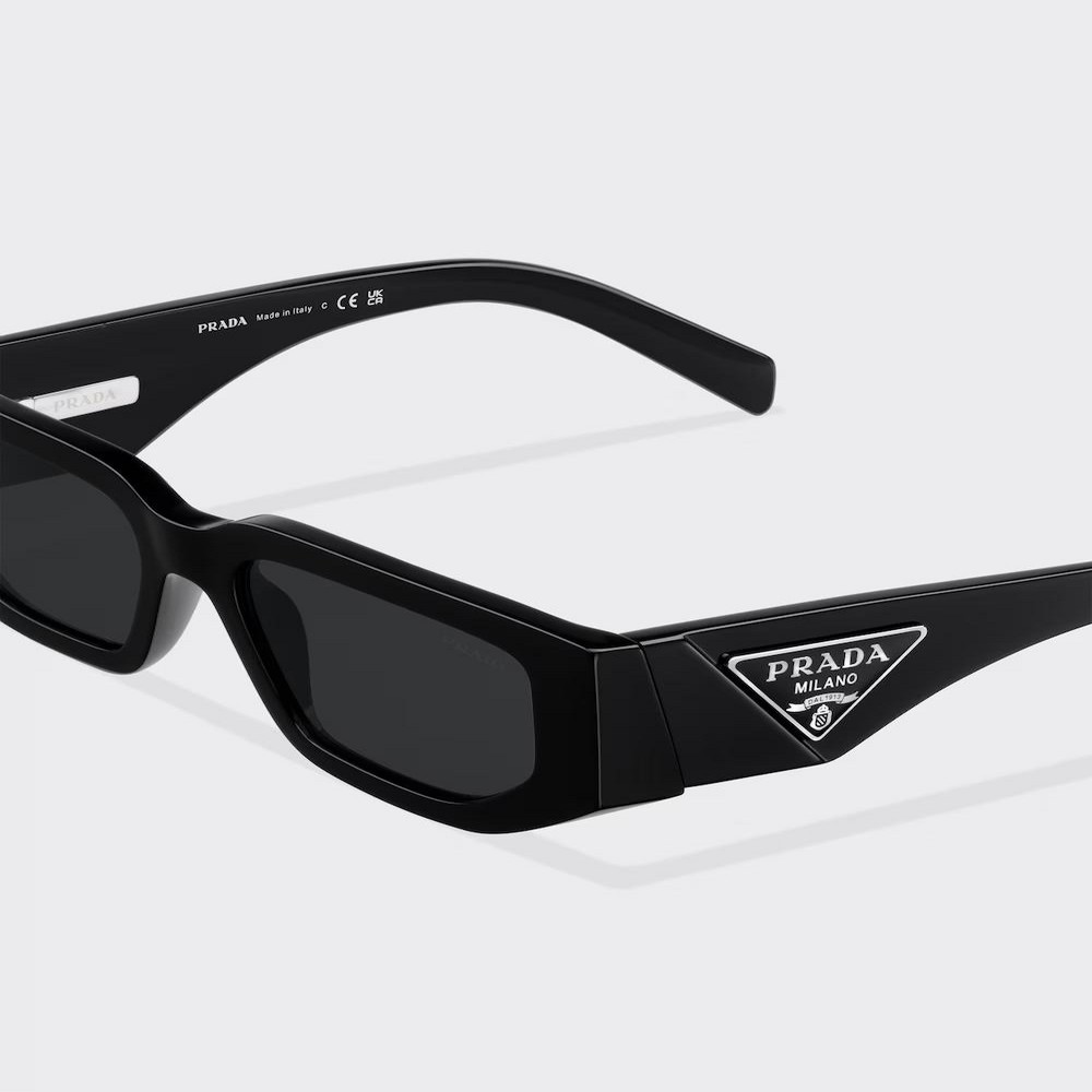 Kính Prada Sunglasses With Triangle Logo Nam Đen