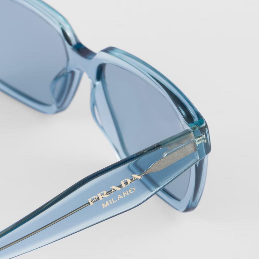 Kính Prada Sunglasses With Prada Logo Nữ Xanh Dương