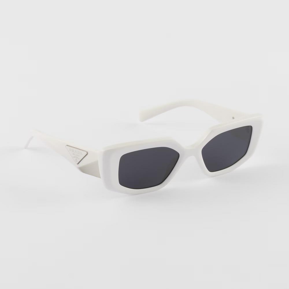 Kính Prada Sunglasses With Triangle Logo Nữ Trắng