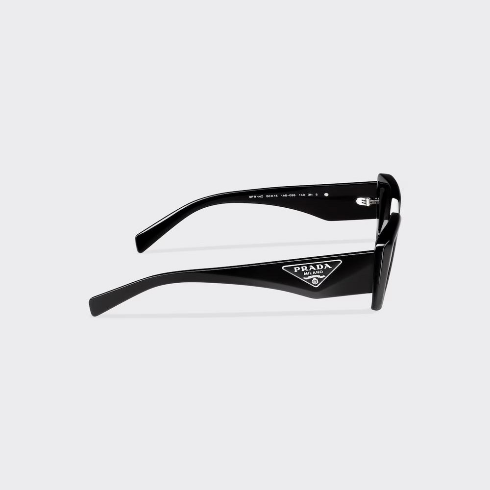 Kính Prada Sunglasses With Triangle Logo Nữ Đen Xám