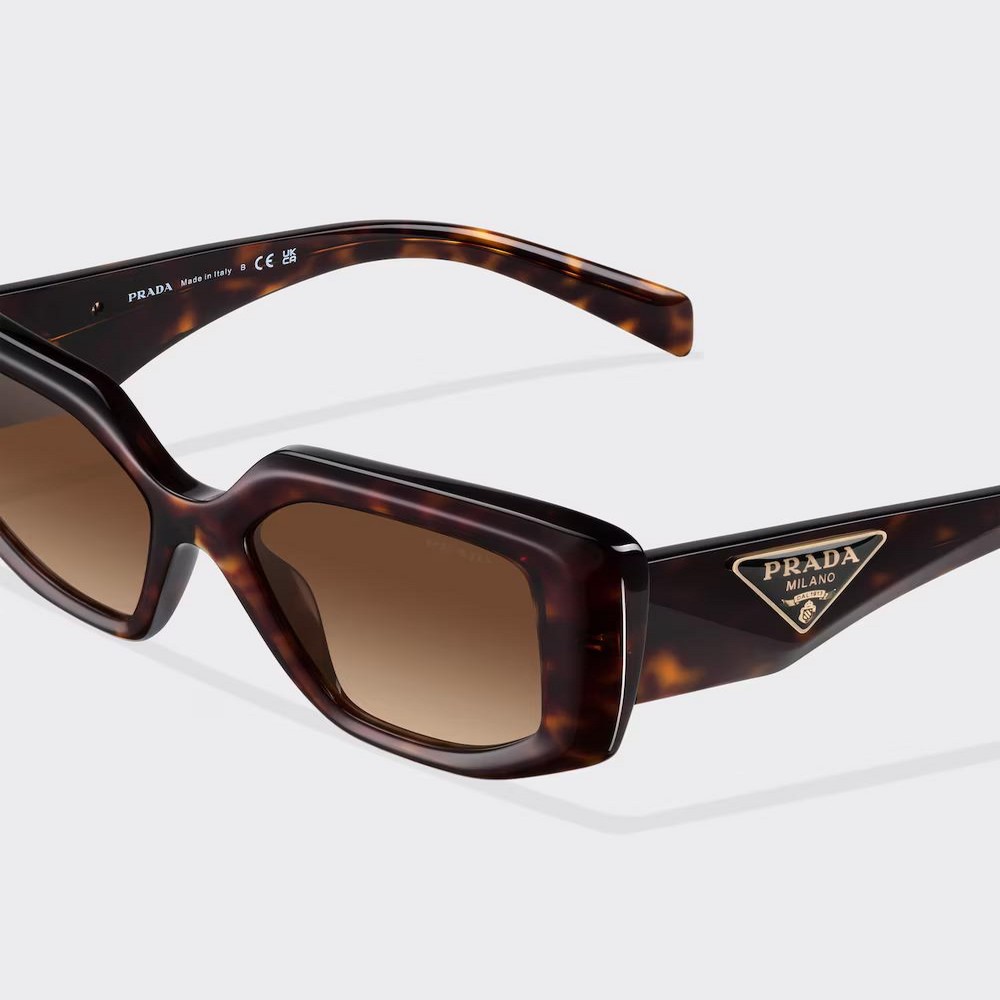 Kính Prada Sunglasses With Triangle Logo Nữ Nâu