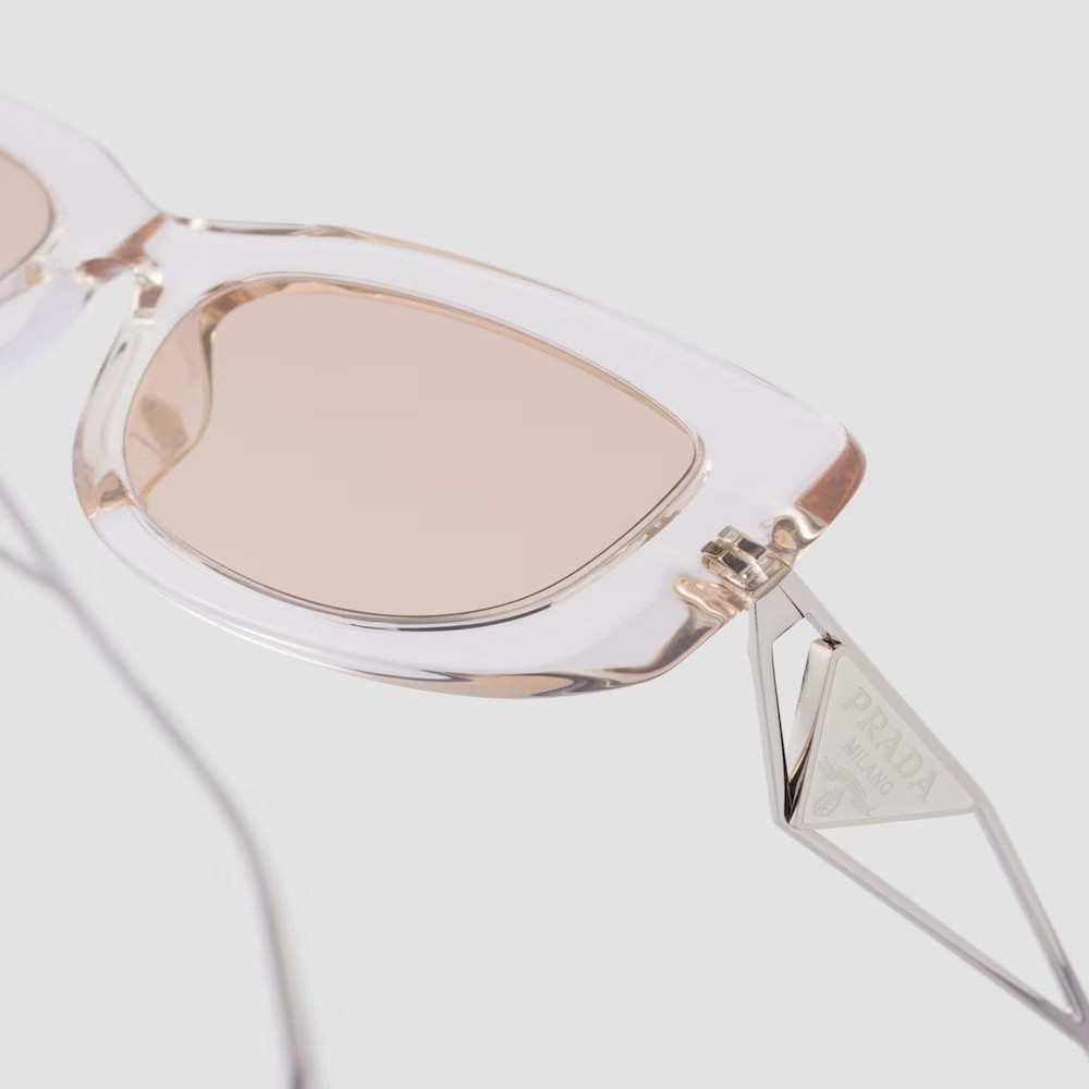 Kính Prada Sunglasses With Triangle Logo Nữ Hồng