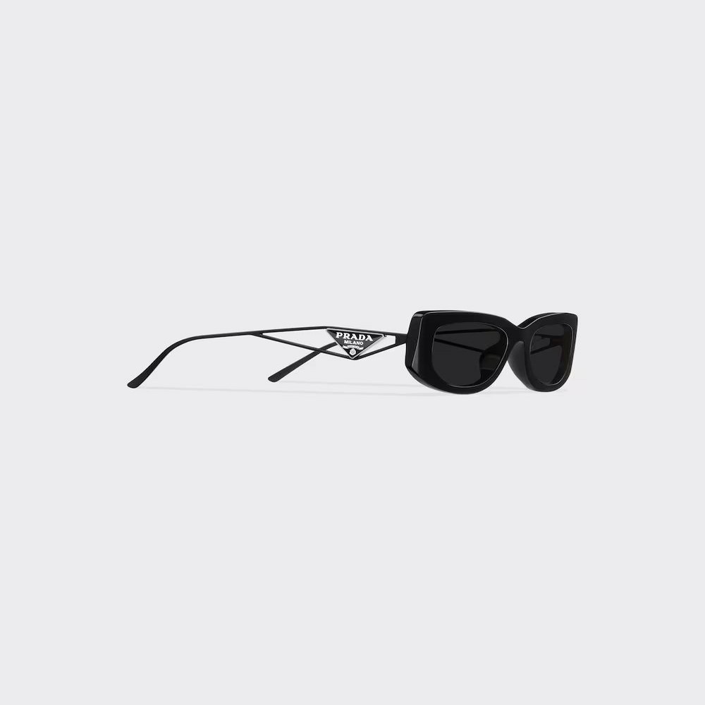 Kính Prada Sunglasses With Triangle Logo Nữ Đen