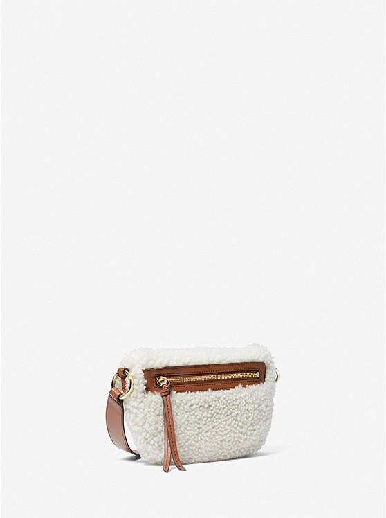 Túi Michael Kors Slater Extra-Small Shearling Sling Pack Nữ Trắng