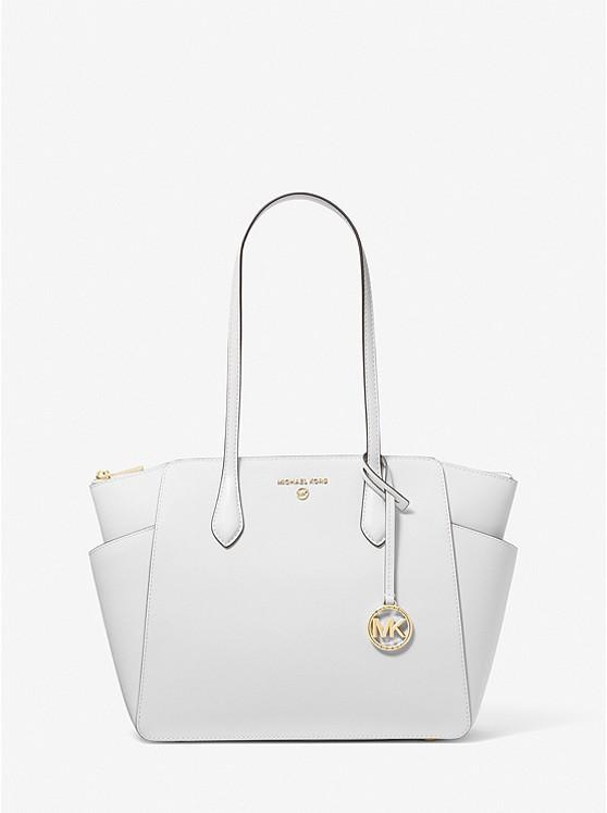 Túi Michael Kors Marilyn Medium Saffiano Leather Tote Bag Nữ Trắng