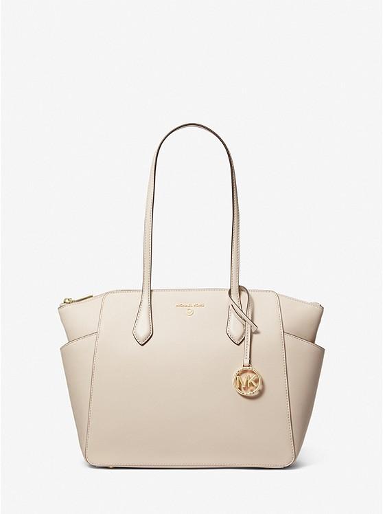 Túi Michael Kors Marilyn Medium Saffiano Leather Tote Bag Nữ Kem