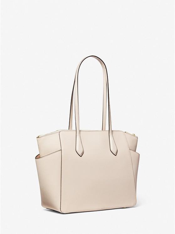 Túi Michael Kors Marilyn Medium Saffiano Leather Tote Bag Nữ Kem