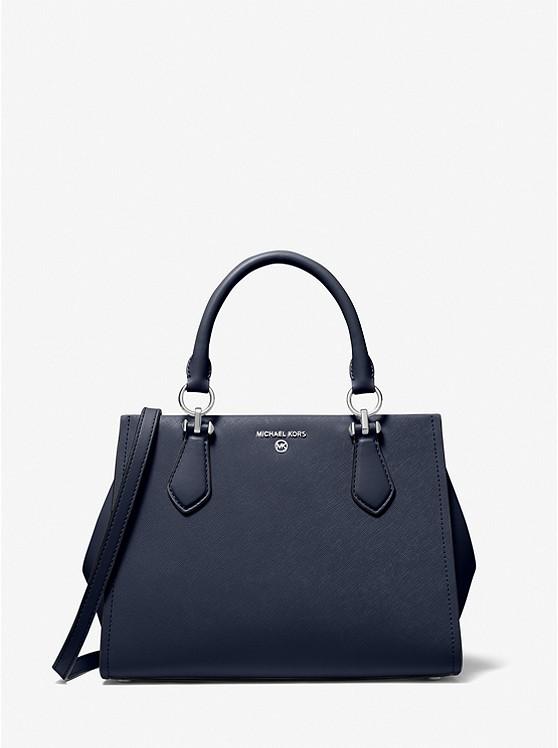 Túi Michael Kors Marilyn Medium Saffiano Leather Satchel Nữ Xanh Navy