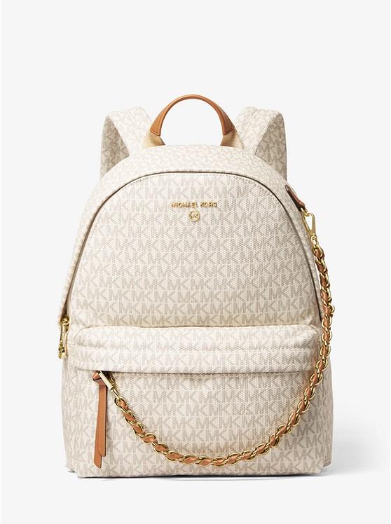 Túi Michael Kors Slater Medium Logo Backpack Nữ Trắng