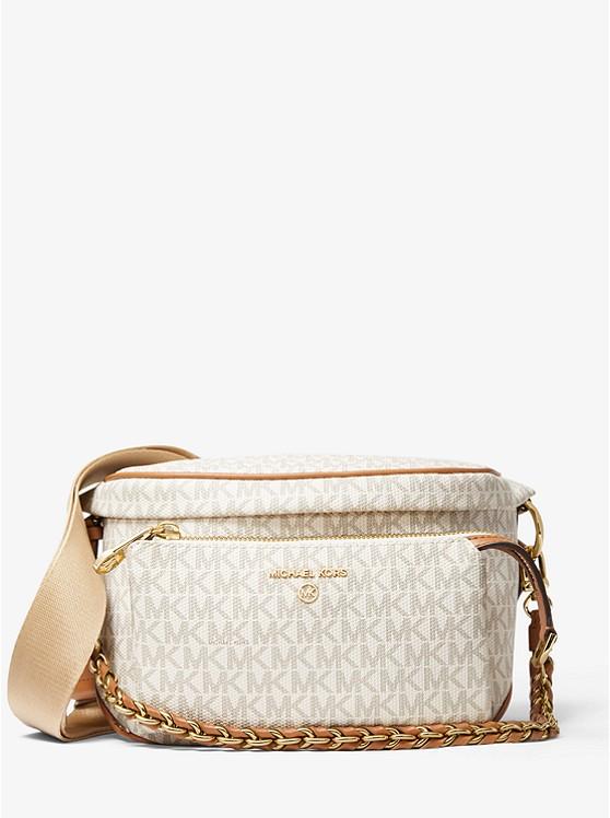 Túi Michael Kors Slater Medium Logo Sling Pack Bag Nữ Trắng