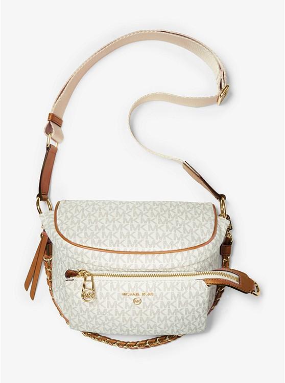 Túi Michael Kors Slater Medium Logo Sling Pack Bag Nữ Trắng