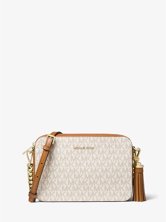 Túi Michael Kors Jet Set Medium Logo Crossbody Bag Nữ Trắng