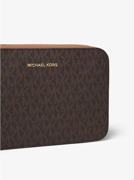 Túi Michael Kors Jet Set Medium Logo Crossbody Bag Nữ Nâu