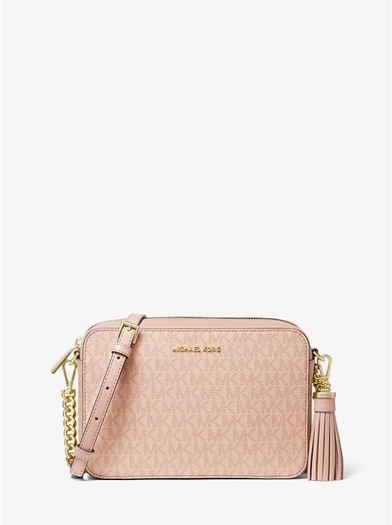 Túi Michael Kors Jet Set Medium Logo Crossbody Bag Nữ Hồng