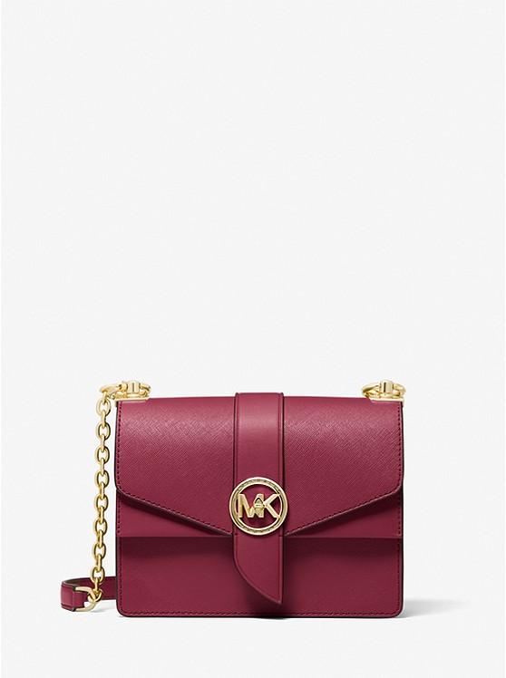 Túi Michael Kors Greenwich Small Saffiano Leather Crossbody Bag Nữ Hồng