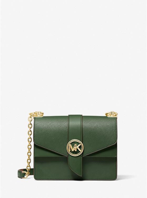 Túi Michael Kors Greenwich Small Saffiano Leather Crossbody Bag Nữ Xanh Lá