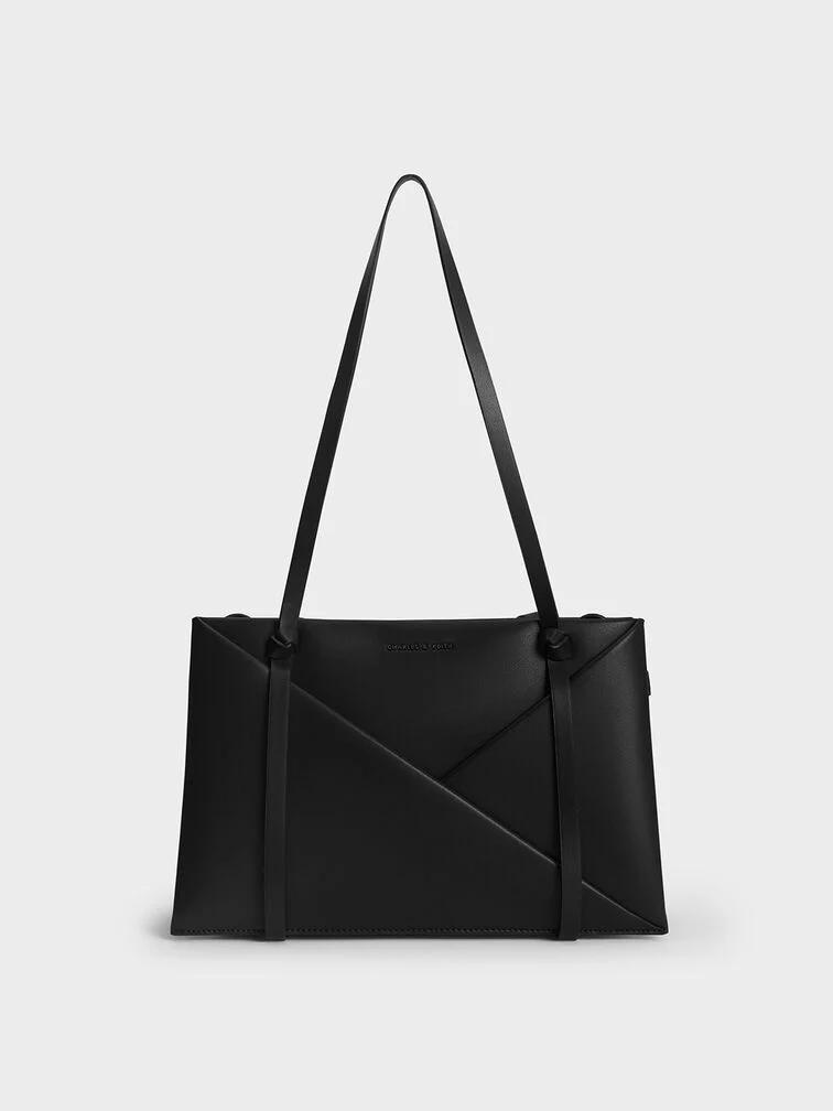 Túi Charles & Keith Tote Midori Nữ Đen