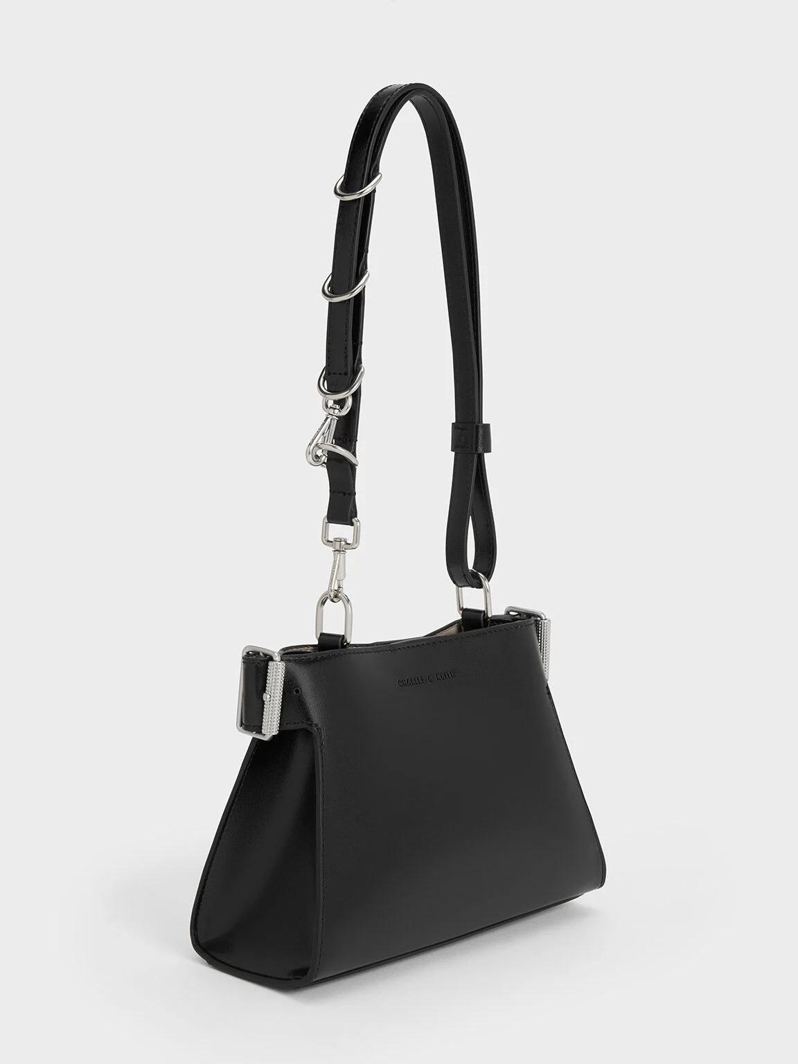 Túi Charles & Keith Mini Lexie Nữ Đen