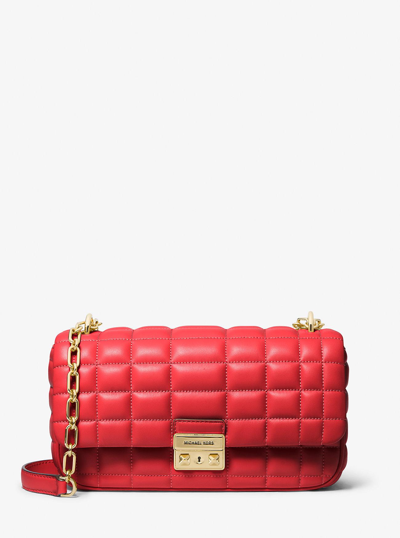 Túi Michael Kors Tribeca Large Quilted Leather Shoulder Bag Nữ Đỏ