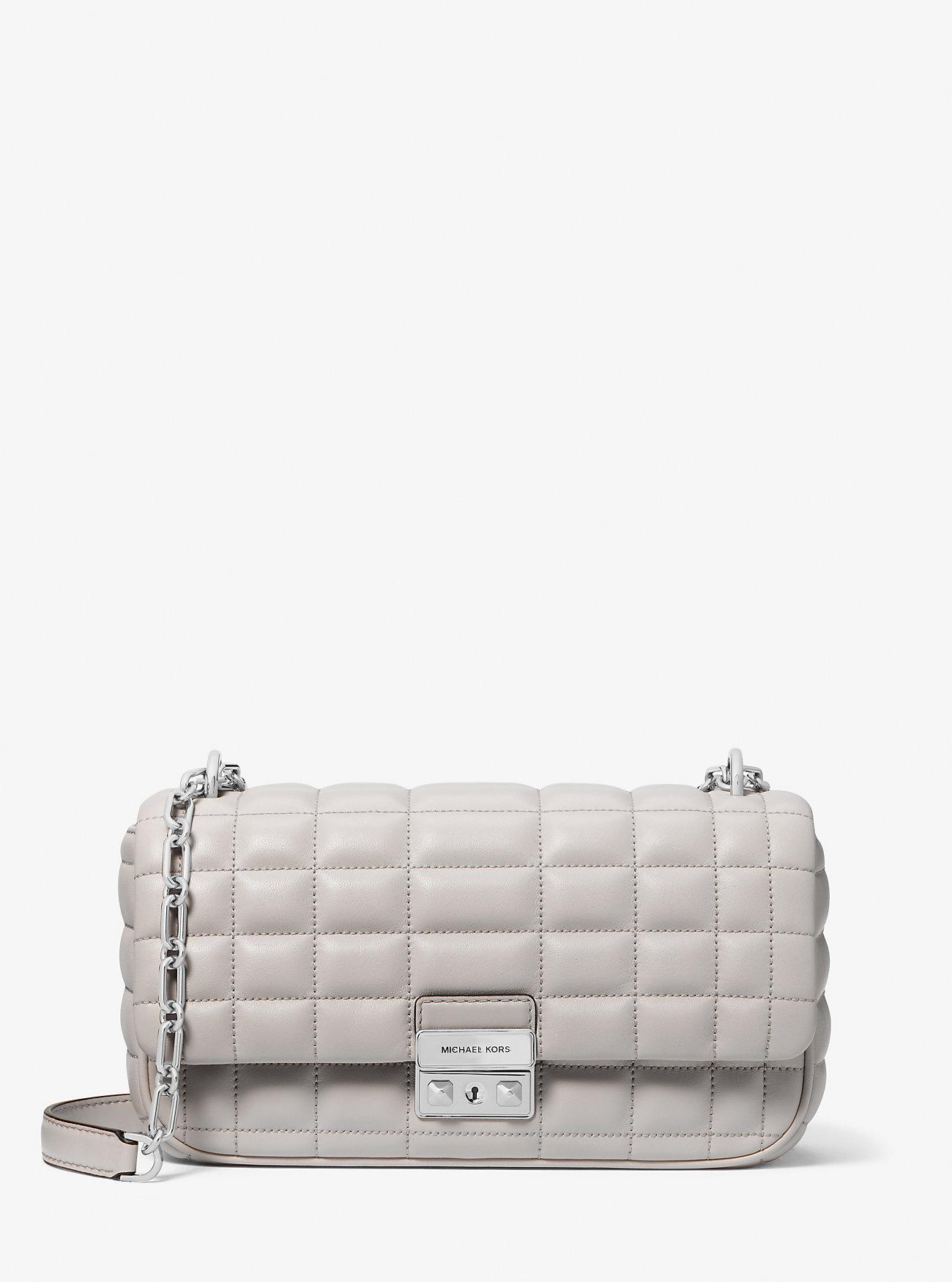 Túi Michael Kors Tribeca Large Quilted Leather Shoulder Bag Nữ Xám