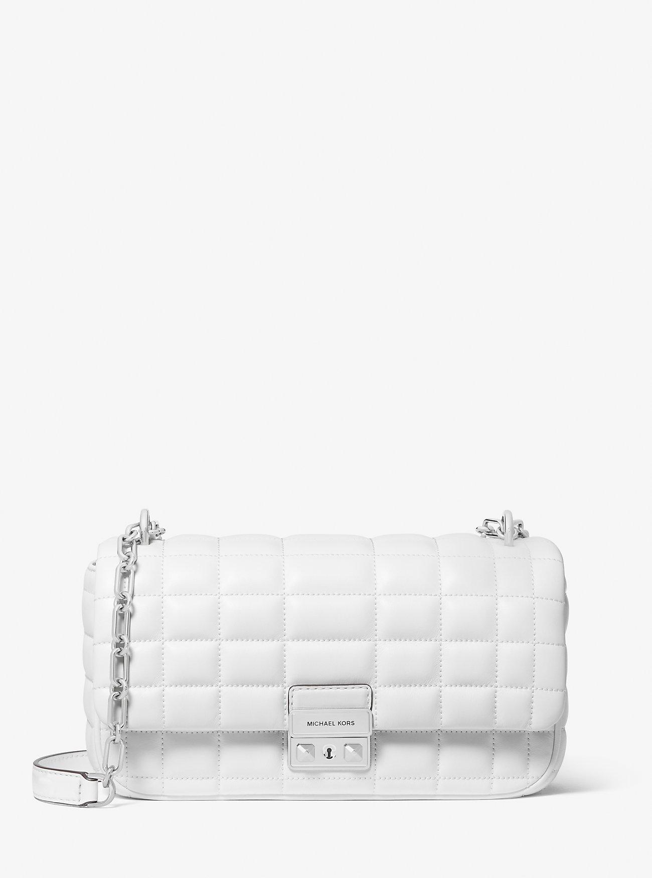 Túi Michael Kors Tribeca Large Quilted Leather Shoulder Bag Nữ Trắng