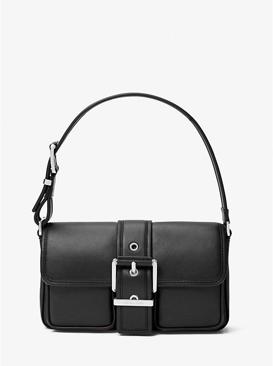 Túi Michael Kors Colby Medium Leather Shoulder Bag Nữ Đen