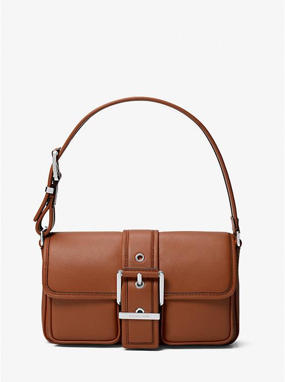 Túi Michael Kors Colby Medium Leather Shoulder Bag Nữ Nâu