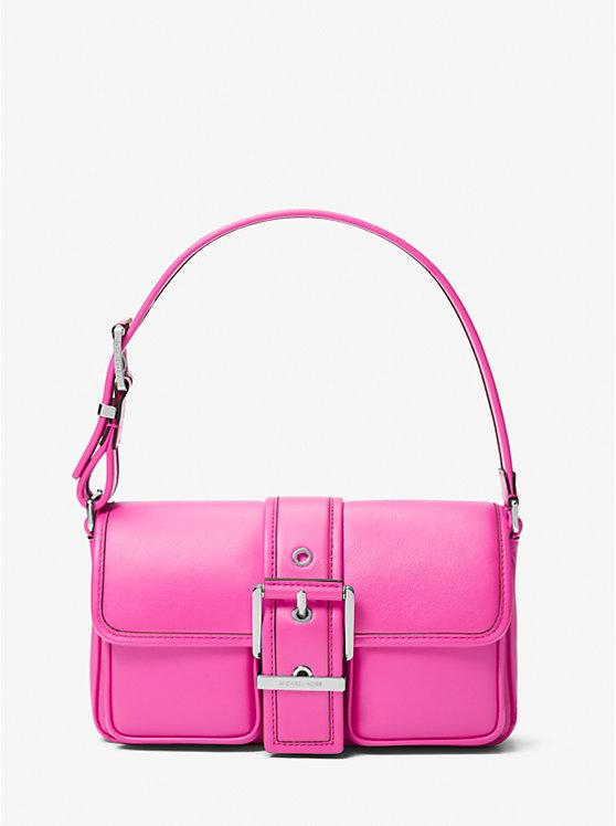 Túi Michael Kors Colby Medium Leather Shoulder Bag Nữ Hồng